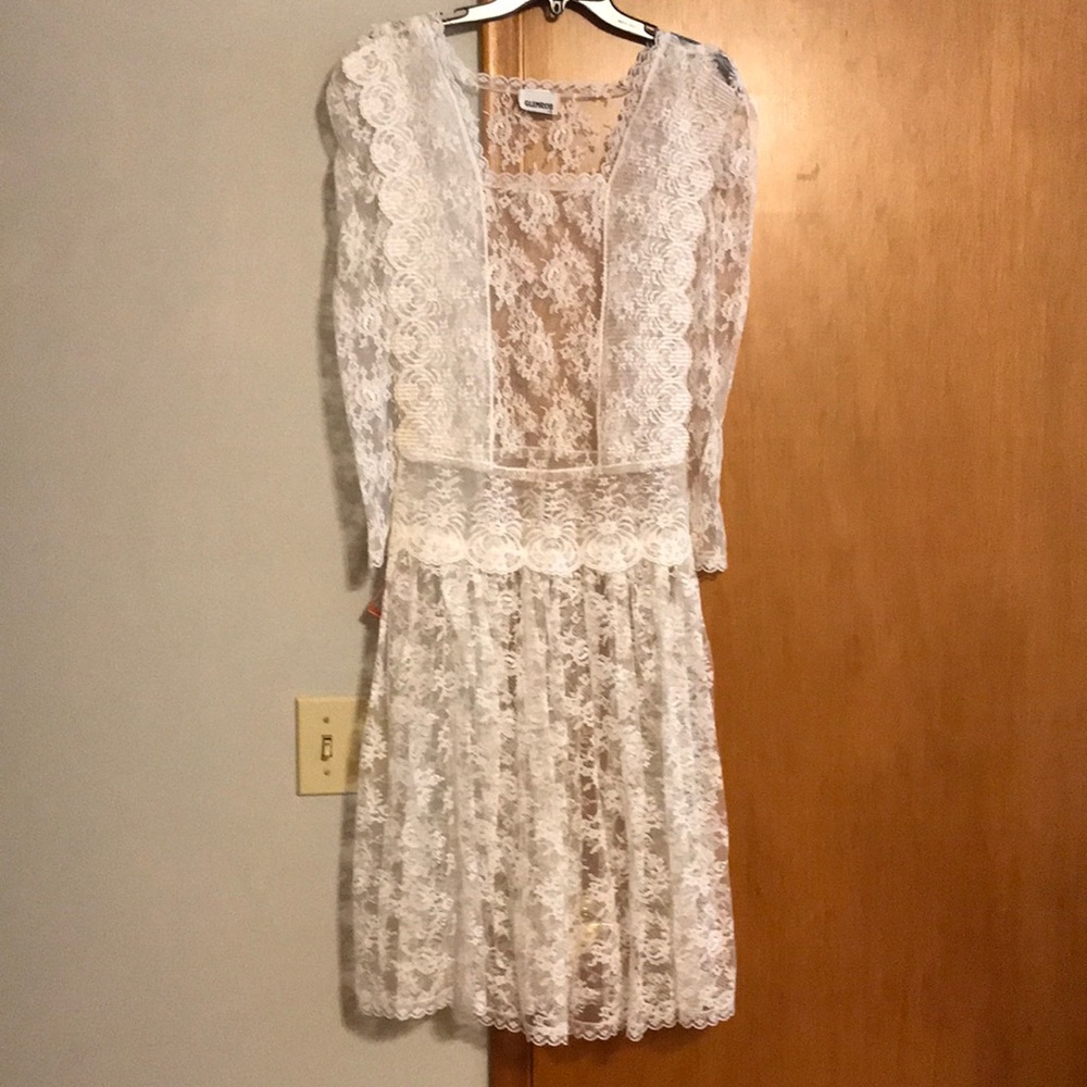 Vintage Edwardian Lace Dress Overlay